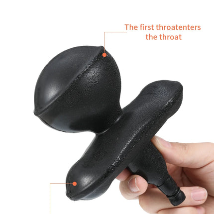 Inflatable Silicone Penis/Ball Gag Oral Dildo Open Mouth Plug Expandable Pump Big Anal Butt Plug Vibrator BDSM Flirt Sex Tools