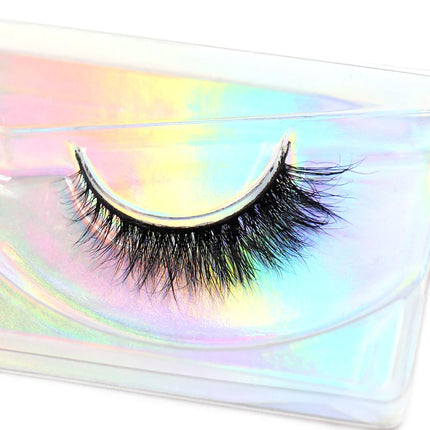 LEHUAMAO Makeup Mink Lashes 3D Short Mink Eyelashes Natural False Eyelashes Fluffy Mink Lashes Extension 12mm-15mm Eyelashes