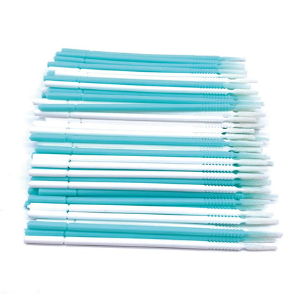 100PCS/Pack Long Head Bendable Micro Brushes Lash Applicator  Eyelash Mascara Glue Cleaning Brush Makeup Tools