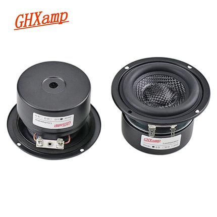 GHXAMP Fiberglass Braided 3 Inch Woofer Subwoofer Hifi Speaker Unit Powerful Low Frequency 4OHM 25W Waterproof 2PCS