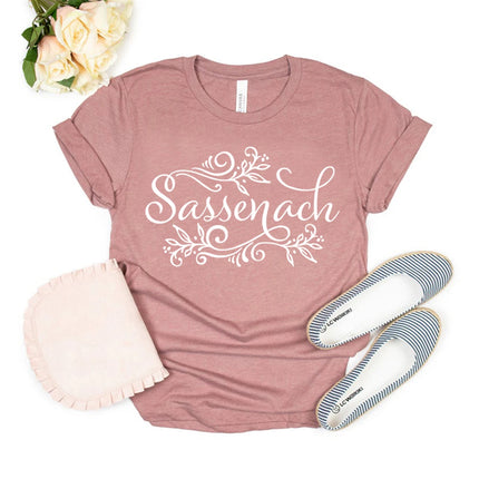 Sassenach Shirt Outlander Book Series T-Shirt Claire Jamie Fraser Shirts Outlander TV Shows Inspired Tee Vintage Tops