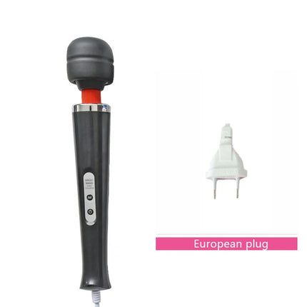 BLACKWOLF New 10 Speeds Magic Wand Massager Big Magic Wand Massage Stick AV Vibrators Sexy Clit Sex Toys for Women European plug
