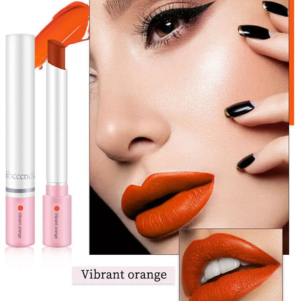 4-Lasting Stick Waterproof Lip Set - Long-Lasting Matte Lipstick with Transparent Finish - Perfect Valentine's Day Gift for Her