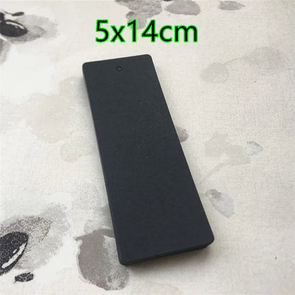 500PCS 350gsm Black Paper Tag DIY Blank Cardboard Handmade Party Birthday Wedding Christmas Gifts Flowers Box Bottles Label Tags