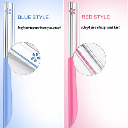 3/5pcs Women Face Care Razors Eyebrow Epilator Makeup Shaver Knife Eyebrow Hair Removal Steel Blade Facial Eyebrow Razor Trimmer
