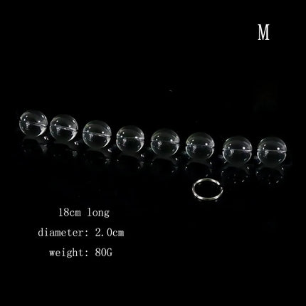 Female Glass Anal Beads Vaginal Balls Masturbation Anal Plug Butt Sex Toy Female Sex Products Vagina Kegel Balls for Women