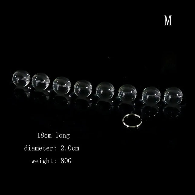 Female Glass Anal Beads Vaginal Balls Masturbation Anal Plug Butt Sex Toy Female Sex Products Vagina Kegel Balls for Women