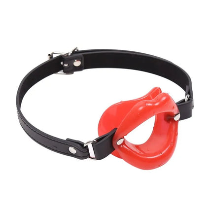 Female Blowjob Toy Sex Slave Rubber Lips O Ring Open Mouth Gag Oral Fetish Bdsm Bondage Restraints Erotic Sexual Toys Adult Game