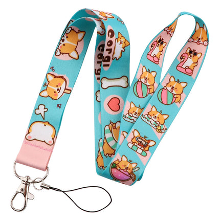 100 Designs Cute Art Lanyard for Keys Chain Badge Holder ID Credit Card Pass Hang Rope Lariat Mobile Phone Charm Accessories
