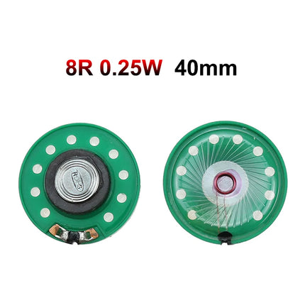 JCD 2PCS 8 Ohm 0.25W 0.5W 16/32Ohm Horn Loudspeaker 8R 16R 32R 20mm 21mm 23mm 27mm 29mm 36mm 40mm Diameter Loud Speaker