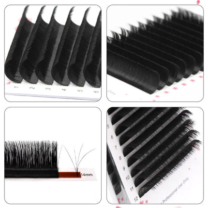 AGUUD Easy Fan Lashes Auto Bloom Individual Eyelash Extension C CC D DD Faux Mink Multi Volume Lash Extensions Makeup Lash