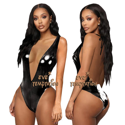 Sexy PVC Underwear Babydolls Lingerie Stripper Sleepwear notte Intimo Lenceria Pole Dance sexy costume sexy clothes for women