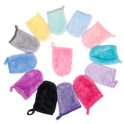 Reusable Makeup Remover Glove Microfiber Facial Cleaning Glove Soft Face Cleaner Towel Pads Face Deep Cleaning Skin Care Tools