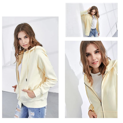 Customize Oversize Hoodie High Quality Zip Up Hoodie Women's Sweatshirt Woman Clothes Sportwear Men's Top Cotton Tracksuit