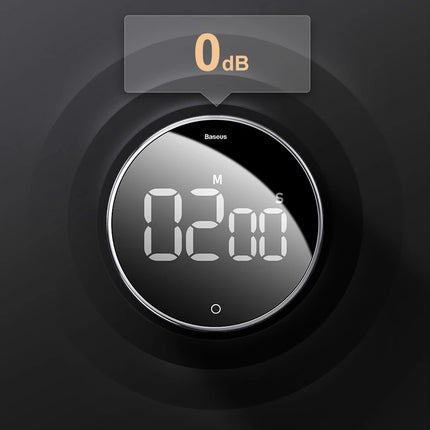 Baseus Magnetic Kitchen Timer Rotation Countdown Digital Timer Alarm Cooking Timer Clock Study Baking Reminder Stopwatch Clock