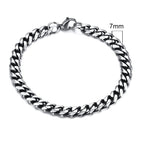 7mm Vintage Silver / 18cm