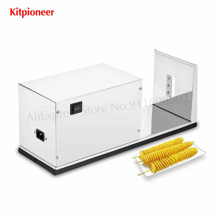 Electric Potato Tornado Slicer Commercial Spiral Potatos Cutter Carrots Vegetable Cutting Machine 220V / 110V