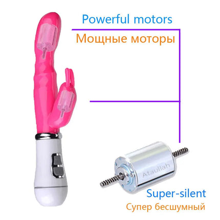 Rabbit Vibrators for Women Clitoral & Anal G-Spot Dual Vibration Waterproof Vagina Clitoris Massager Sex Toys for Women SP015