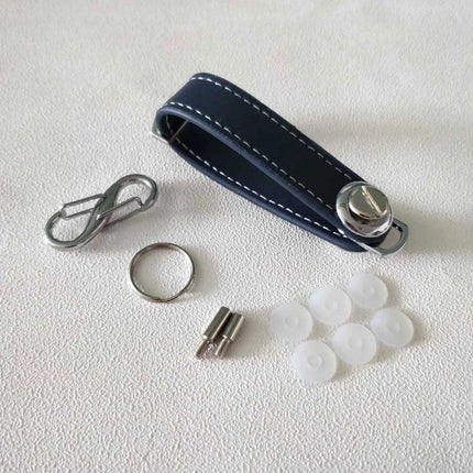 Car Key Pouch Bag Case Wallet Holder Chain Key Wallet Ring Organizer Smart Leather Keychain Collector Housekeeper EDC Pocket Key