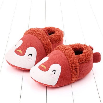 Super Keep Warm Infant Slippers Toddler Baby Shoes Baby Boy Girl Knit Crib Shoes Cute Cartoon Anti-slip Prewalker Baby Slippers