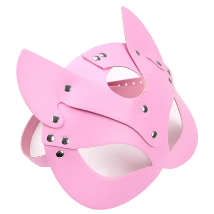 Sex Adult Products SM Sex Toy BDSM Female Leather Eye Mask & Heart Collar Cosplay Adult Mask Game Masquerade Party Face Masks
