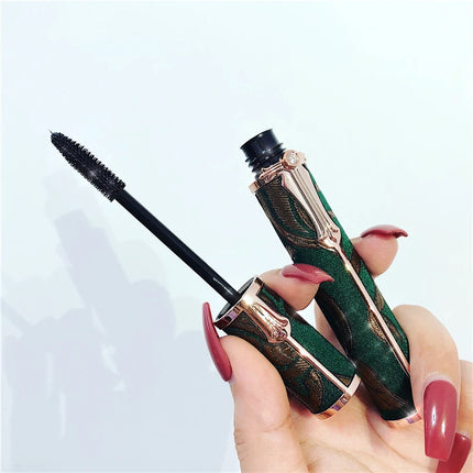 Hojo Curling Mascara Waterproof Antiperspirant Not Blooming Long Curling Makeup Sense of Natural Fiber Mascara Makeup Brushes