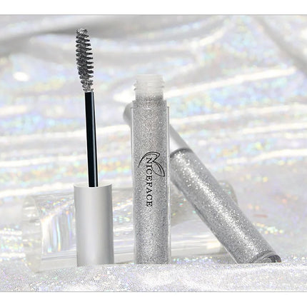 Diamond Glitter Mascara Fast Dry Eyelashes Curling Extension Makeup Waterproof Long-lasting Lengthens Eye Lash Black 4D Mascara