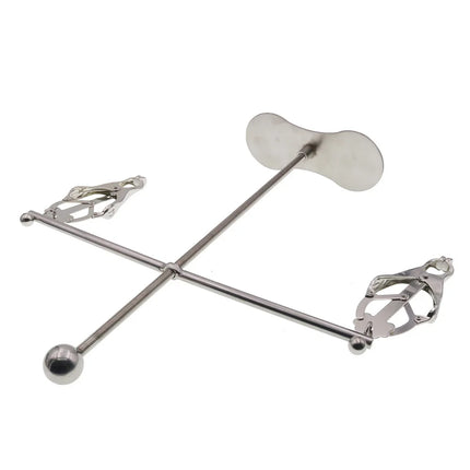 Stainless Steel Nipple Clamps Strapon Breast Enlargment Pump Clip Bdsm Bondage Restraints Adult Game Chastity Device Sex Toys.