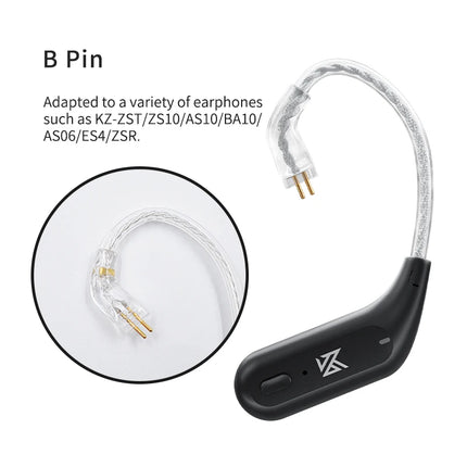 KZ AZ09 HD Bluetooth Ear Hook Headset Cable HIFI Wireless Upgrade Cable With Charging Case,Latest Version