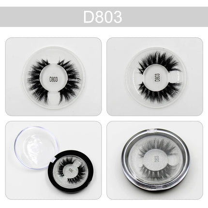 LEHUAMAO Makeup Eyelashes 3D Mink Lashes Thick HandMade Fluffy Lashes Cruelty Free Volume Wispy Soft Lash Reusable False Eyelash