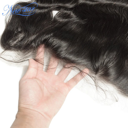 13x4 HD Lace Frontal Body Wave Human Hair Brazilian Pre-Plucked With Baby Hair New Star Virgin Hair Undetectable Lace Closure