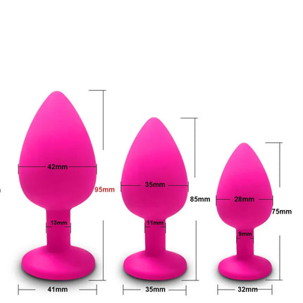 Butt Anal Plug Sex Toys for Women Men Soft Silicone Unisex Intimate Goods Gay Product Anal Trainer Erotic Accessories for Adults