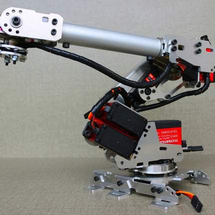 Arduino 7 Dof Large Suction Air Pump Robot Arm Multi DOF Manipulator Mindustrial Robotic Model 6-Axis Robot Claw Gripper