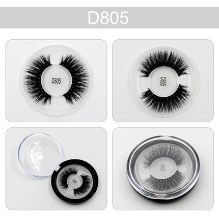 LEHUAMAO Makeup Eyelashes 3D Mink Lashes Thick HandMade Fluffy Lashes Cruelty Free Volume Wispy Soft Lash Reusable False Eyelash