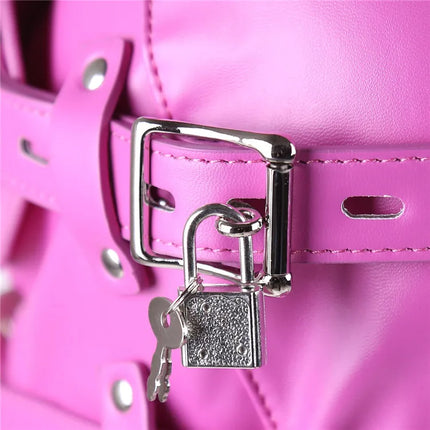 SM Leather Padded Hood Blindfold With Open Mouth Penis Gag Dildo Gag,Fetish Slave BDSM Bondage Head Harness Sex Mask Erotic Toys