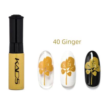 KADS Nail Art Stamping Polish 1 Bottle White Black Gold Stamping Nail Lacquer of Acrylic Paint Tool Beauty Decoration Vernish