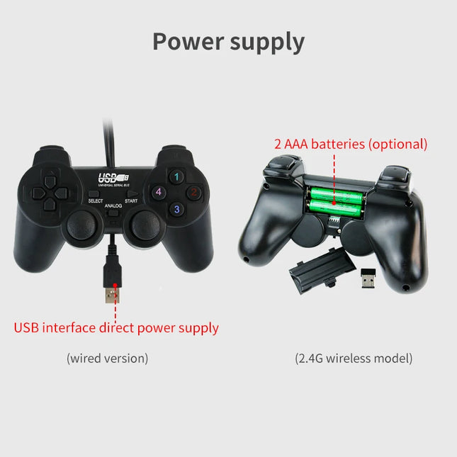 Yahboom PS2 Wired USB Wireless Game Controller Handle for ROS ROS2 Jetson Nano and Raspberry Pi Robots Kit Remote Control APP