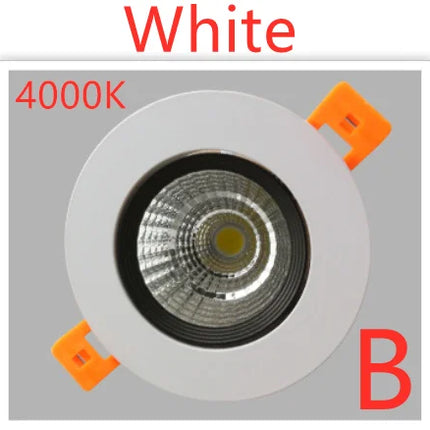 LED Downlight Dimmable Lamp Ceiling  3w 5w 7W 12w 15w 20w  30w 40w Cob Led Spot 220V/110V Ceiling Recessed round panel light