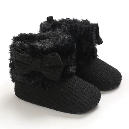 0-18M  Boots For Newborn Baby Girl Snow Boots Winter Thermal Shoes Plush Ankle Boots Winter Baby Boys And Girls Thermal Shoes