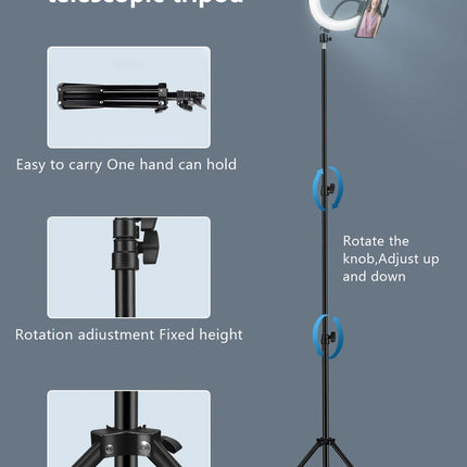 Youtube Shooting Vlog Selfie Circular Photo Ring Light Led Photographic Video Camera Lamp Studio Lighting Phone Holder