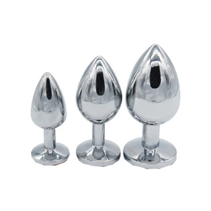 3 Size S/M/L Anal Plug Sex Toys for Woman Men Metal Crystal Butt Plug Prostate Massager Stimulator Anal Dildo Sexual Toy Adult