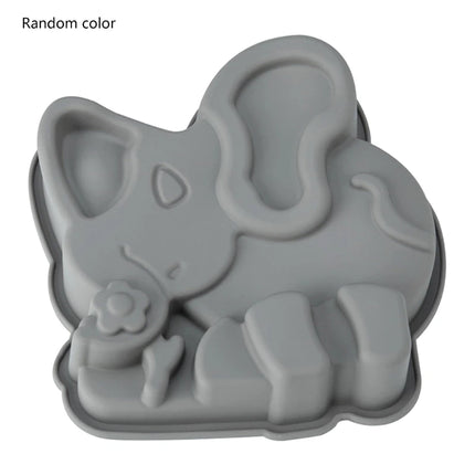Creative 3D Silicone Cake Mould Animal Moulds Elephant Butterfly Frog Owl Shaped Jelly Molds High Temperature Cakes Pans