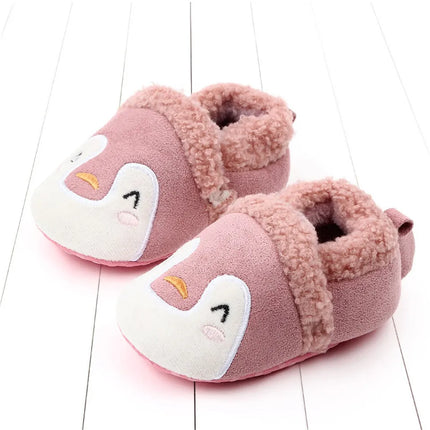 Super Keep Warm Infant Slippers Toddler Baby Shoes Baby Boy Girl Knit Crib Shoes Cute Cartoon Anti-slip Prewalker Baby Slippers