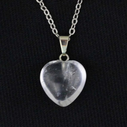 KFT Natural Rose Crystal Quartz Stone Heart Love Pendant Healing Amethyst Aquamarine Chakra Reiki Necklace Mother's Day Gifts