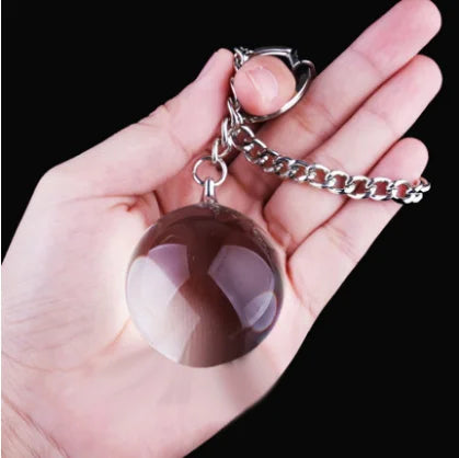 Candiway Crystal Glass 35mm Vaginal Ball With Metal Chain Anal Prostate Stimulate Unisex Adult Intimate Toys For Women Men