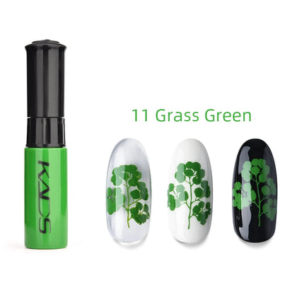 KADS Nail Art Stamping Polish 1 Bottle White Black Gold Stamping Nail Lacquer of Acrylic Paint Tool Beauty Decoration Vernish