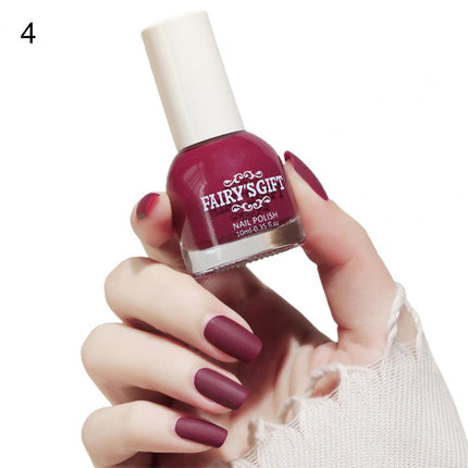 10ml Matte Nail Polish Convenient Water Proof Dry Quickly Resin Matte Set Nail Supplies for Professionals
