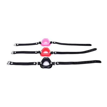 Female Blowjob Toy Sex Slave Rubber Lips O Ring Open Mouth Gag Oral Fetish Bdsm Bondage Restraints Erotic Sexual Toys Adult Game