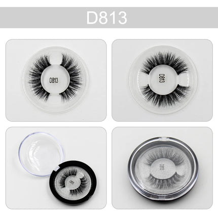LEHUAMAO Makeup Eyelashes 3D Mink Lashes Thick HandMade Fluffy Lashes Cruelty Free Volume Wispy Soft Lash Reusable False Eyelash