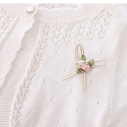 New Girls Thin Long Sleeves Cardigan Jacket Ruffle baby Girl Knit Cardigan Sun Protection Clothing Summer Air-conditioning Shirt